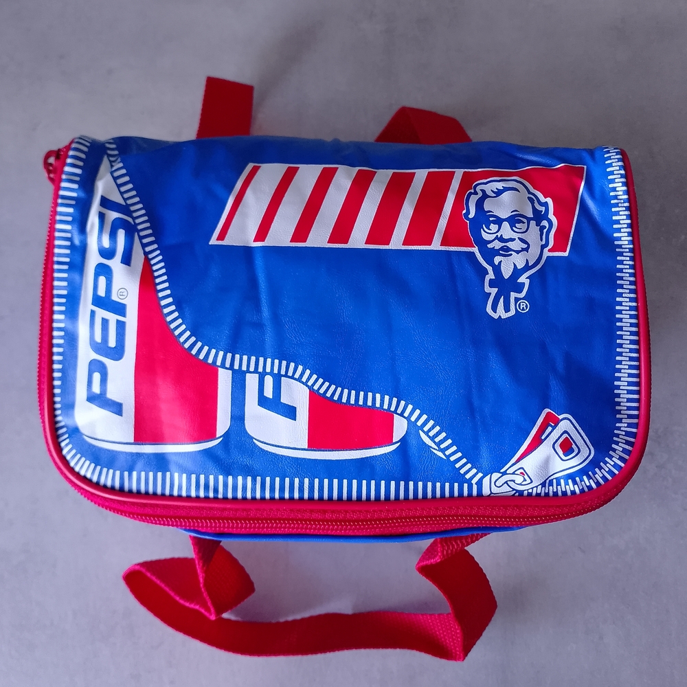 Vintage 90s KFC x Pepsi Insulated Lunch Bag Cooler, Deadstock NWT